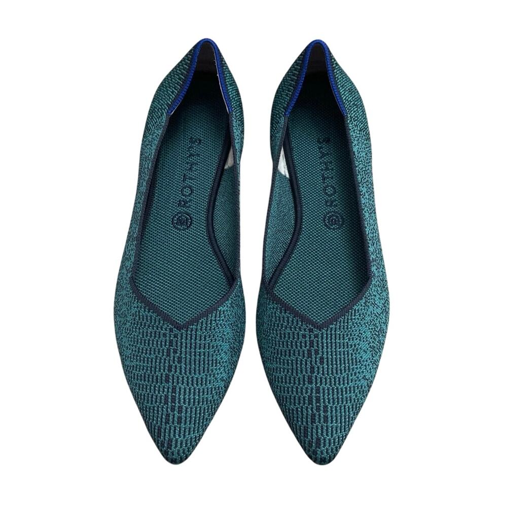 Rothy’s The Point Flats In Spruce Python Size 13 … - image 2